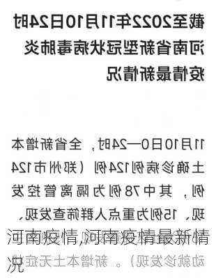 河南新冠疫情最新动态