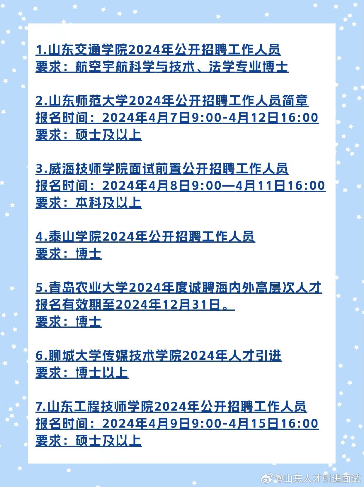 山东省最新招聘信息概览