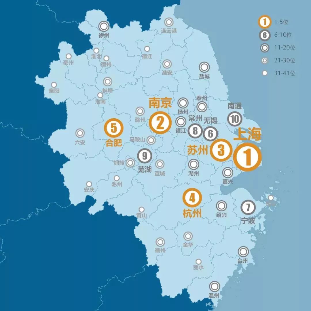 长三角城市最新排名,繁荣脉搏的跃动