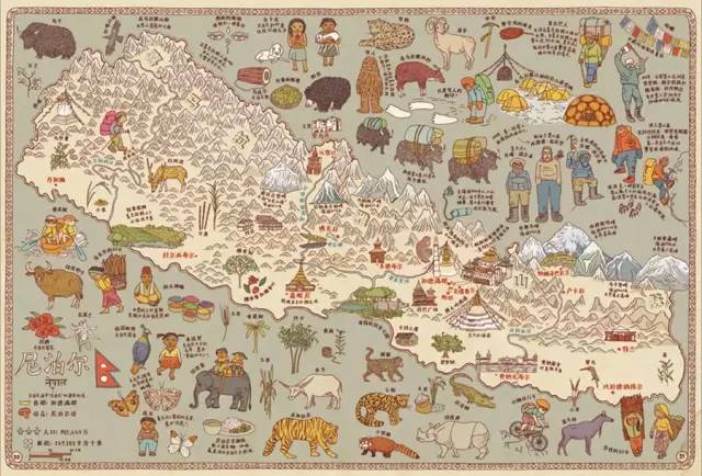 最新中国手绘地图，心灵之旅的静谧探索